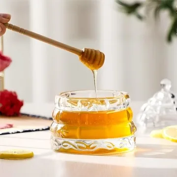 Stylish YPRNM Honey Jar with Dipper Set for Your Kitchen