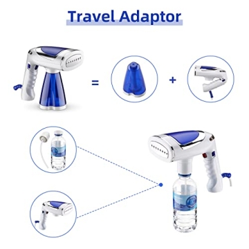 Portable 1600-Watt Garment Steamer - Fast & Efficient