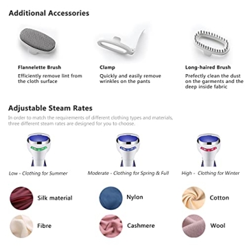 Portable 1600-Watt Garment Steamer - Fast & Efficient