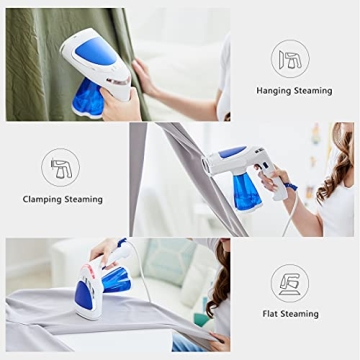 Portable 1600-Watt Garment Steamer - Fast & Efficient