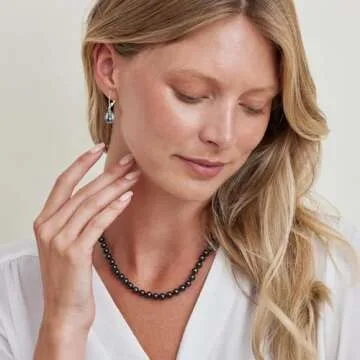 Tahitian Real Pearl Earrings in 14k Gold - Elegant & Hypoallergenic