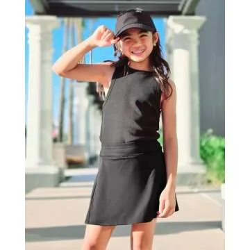 Stelle Girls Tennis Skirts with Pockets Athletic Skorts