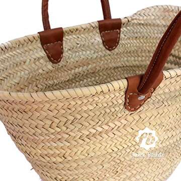 Classic Straw Market Basket French Baskets