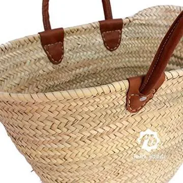 Classic Straw Market Basket French Baskets