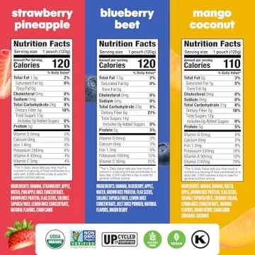 Noka Organic Smoothie Pouches Variety Pack - Healthy Snack Option