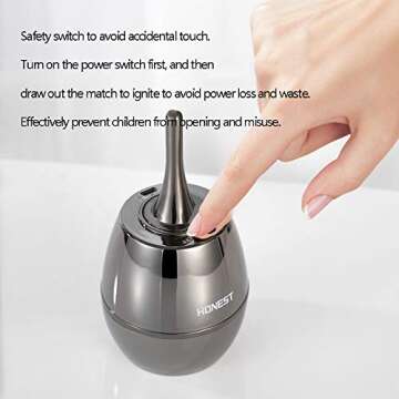 Permanent Match,Ten Thousand Match Lighter,The Forever Lighter,Matchstick Fire Starter Kerosene Refillable Lighter,Chargeable Electronic Lighter Great Gift for Father Husband Boyfriend,No Oil (Green)