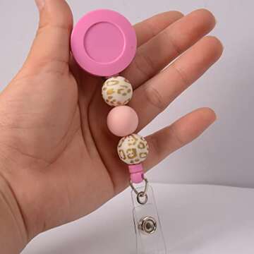 Cute Pumpkin Badge Reel for Teachers and Nurses