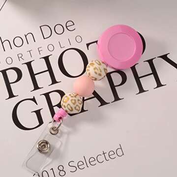 Cute Pumpkin Badge Reel for Teachers and Nurses