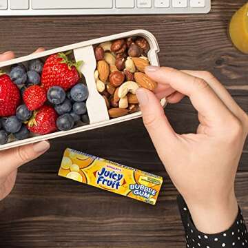 Juicy Fruit Gum Original Bubble Chewing Gum, 5 Count (Pack of 18)