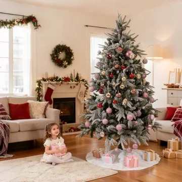 Luxurious 36 Inch Faux Fur Christmas Tree Skirt