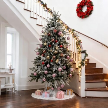 Luxurious 36 Inch Faux Fur Christmas Tree Skirt