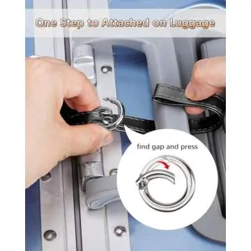 Teskyer Luggage Tags, 3 Pack PU Leather Luggage Tags for Suitcases, Privacy Protection Bag Tags Travel Essentials, Black