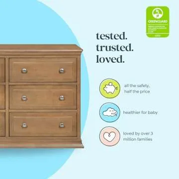 Versatile DaVinci Signature 6-Drawer Dresser in Hazelnut