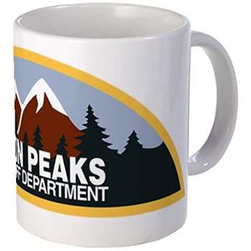 11 ounce Mug - Twin Peaks Sheriff Department Mug - S White " (One Pack)