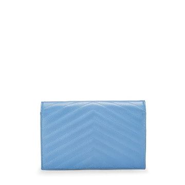 Yves Saint Laurent Blue Wallet-On-Chain - Timeless Luxury