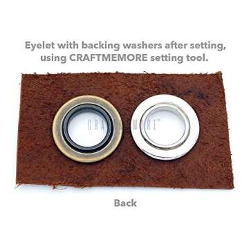 CRAFTMEMORE 1 Inch Grommet Tool Kit for Seamless Crafting