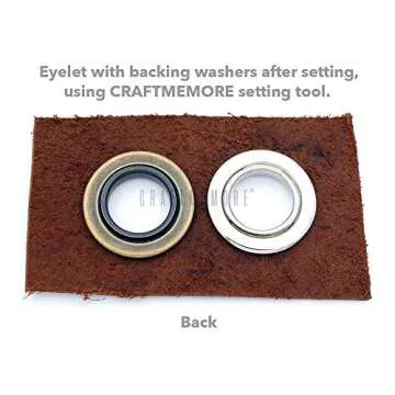 CRAFTMEMORE 1 Inch Grommet Tool Kit for Seamless Crafting