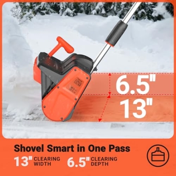 Effective and Lightweight VOLTASK Cordless Snow Shovel