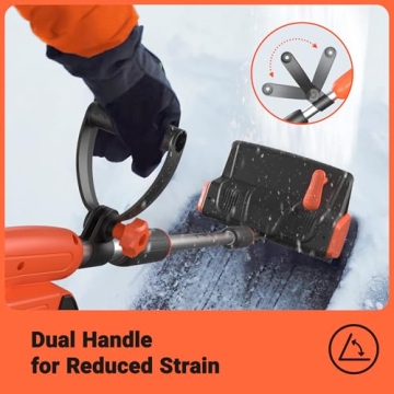 Effective and Lightweight VOLTASK Cordless Snow Shovel