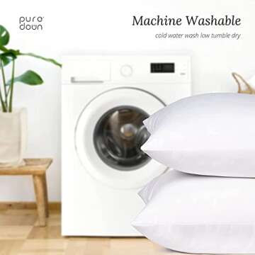 puredown® 30 x 30 Feather Down Throw Pillow Insert, 1 Pack Euro Pillow for Decorative Bed Cushion Couch Sofa