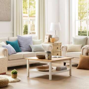 puredown® 30 x 30 Feather Down Throw Pillow Insert, 1 Pack Euro Pillow for Decorative Bed Cushion Couch Sofa