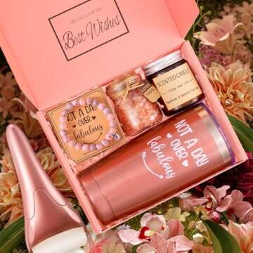 Birthday Gifts for Women Mom Wife Sister Best Friend Daughter Girlfriend Teacher Coworker Her, Happy Birthday Gift Box Set, Relaxing Gift Basket, Unique Gifts for Women Who Have Everything