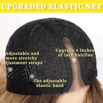 AISI HAIR Blonde Wig for Women, Long Wavy Lace Hairline Blond Synthetic Middle Part Ombre Blonde Wigs for Daily Party-26 Inch