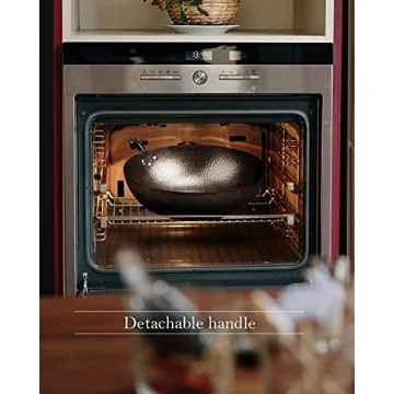 BIELMEIER 12.5" Carbon Steel Wok with Lid and Accessories