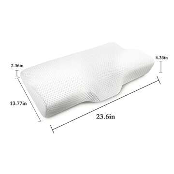 OCESOPH Contour Pillow,Memory Foam Pillow,Foam Pillow Sleeping,Orthopedic Sleeping Pillow Cervical Pillow for Neck and Shoulder Pain