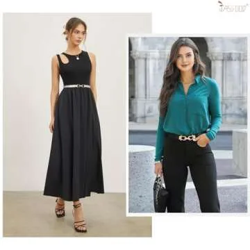 JASGOOD Skinny Elastic Belts: Stylish and Comfortable for Women