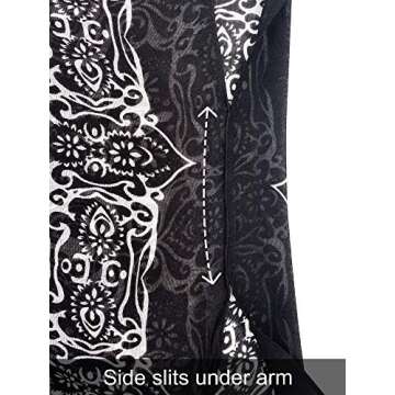 Moss Rose Women's Beach Cover Up in Boho Floral Print