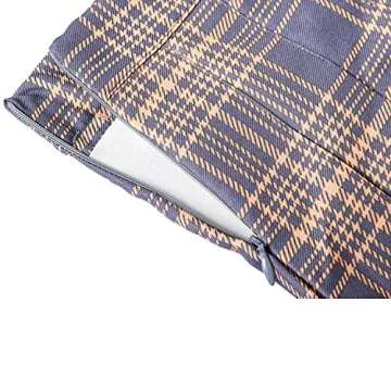 Tulucky Women Plaid Skirt - Stylish High Waist Pleated