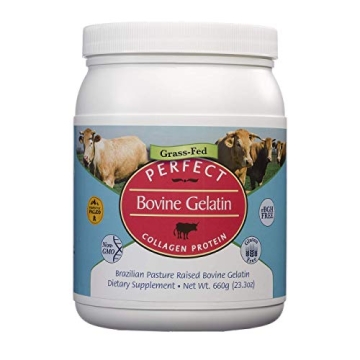 Perfect Supplements – Perfect Bovine Gelatin – 660 Grams – 100% Beef Gelatin Collagen Protein ...