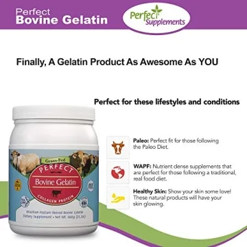 Perfect Bovine Gelatin – 100% Grass-Fed Collagen Protein