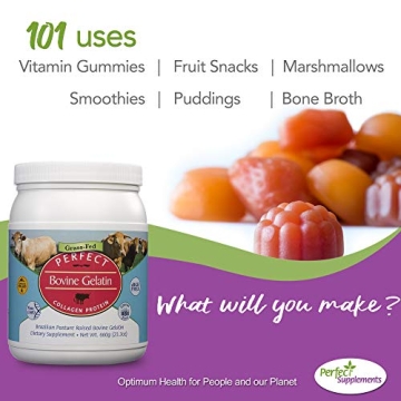 Perfect Bovine Gelatin – 100% Grass-Fed Collagen Protein