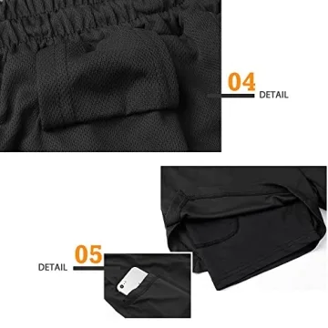 Surenow 2-in-1 Men’s Running Shorts for Workouts