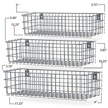 Wall35 Kansas Wall Mounted Kids Room Bookshelf Set of 6