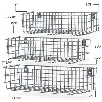 Wall35 Kansas Wall Mounted Kids Room Bookshelf Set of 6