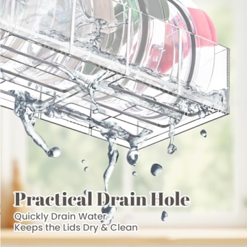 Gracenal Tumbler Lid Organizer for Stylish Kitchen Storage