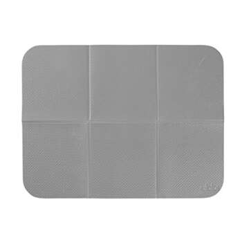 Ubbi Changing Mat, Soft and Comfortable, Easy to Clean and Carry on the go, Yoga-Mat Feel, Gray