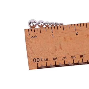 YAKA 3000PCS 1 Box 7Sizes Round Flatback Half Pearls Bead Loose Beads Gem Scrapbook Craft (Half Beads/AB Bright Color) (Silver)