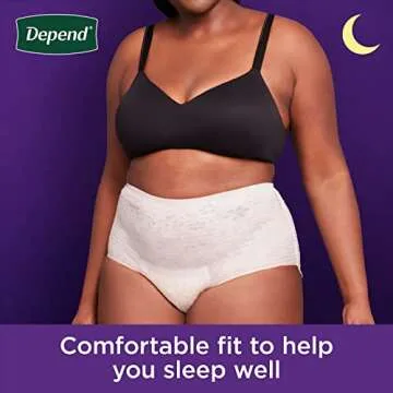 Depend Night Defense Women’s Incontinence Underwear 15 Count