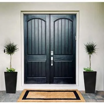 Shineloha 2 Pack Tall Planters + Baskets (Self Watering) (20" H) | Tall Planters for Outdoor & Indoor, Tall Front Porch Planters