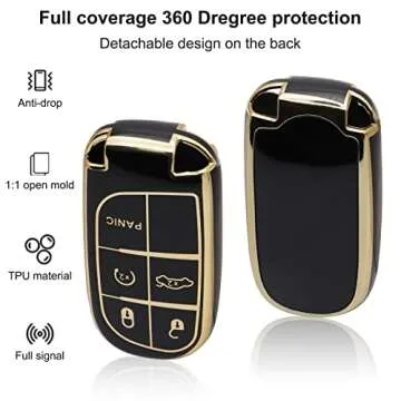 Stylish SUNCARACCL Jeep Key Fob Cover with Full Protection
