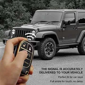 Stylish SUNCARACCL Jeep Key Fob Cover with Full Protection