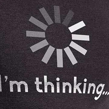 Hanes Men’s Short Sleeve Graphic T-shirt Collection, I'm Thinking, Medium