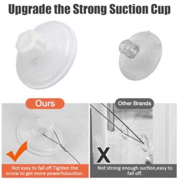 Lcybem Cat Window Perch - Cat Hammocks for Window with Plush Pad, Space Saving Cat Bed, Pet Resting Seat Safety Holds Two Large Cats, Providing All Around 360° Sunbathe for Indoor