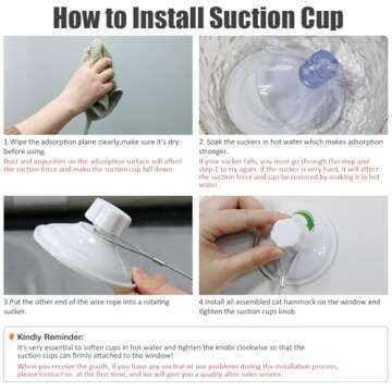 Lcybem Cat Window Perch - Cat Hammocks for Window with Plush Pad, Space Saving Cat Bed, Pet Resting Seat Safety Holds Two Large Cats, Providing All Around 360° Sunbathe for Indoor