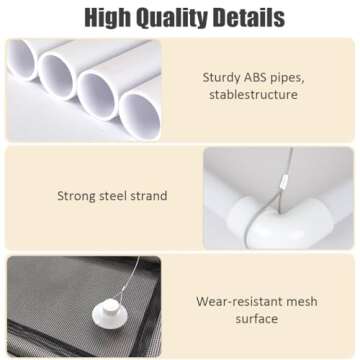 Lcybem Cat Window Perch - Cat Hammocks for Window with Plush Pad, Space Saving Cat Bed, Pet Resting Seat Safety Holds Two Large Cats, Providing All Around 360° Sunbathe for Indoor