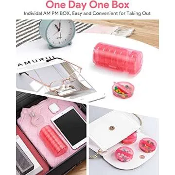 TookMag Pill Organizer for Easy Daily Vitamins Management